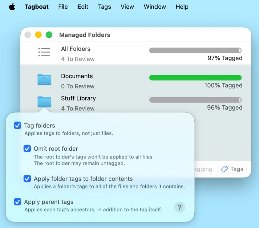Managed Folder Settings
